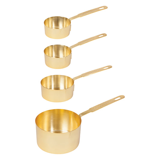 Hammered Gold Finish Measuring Cups