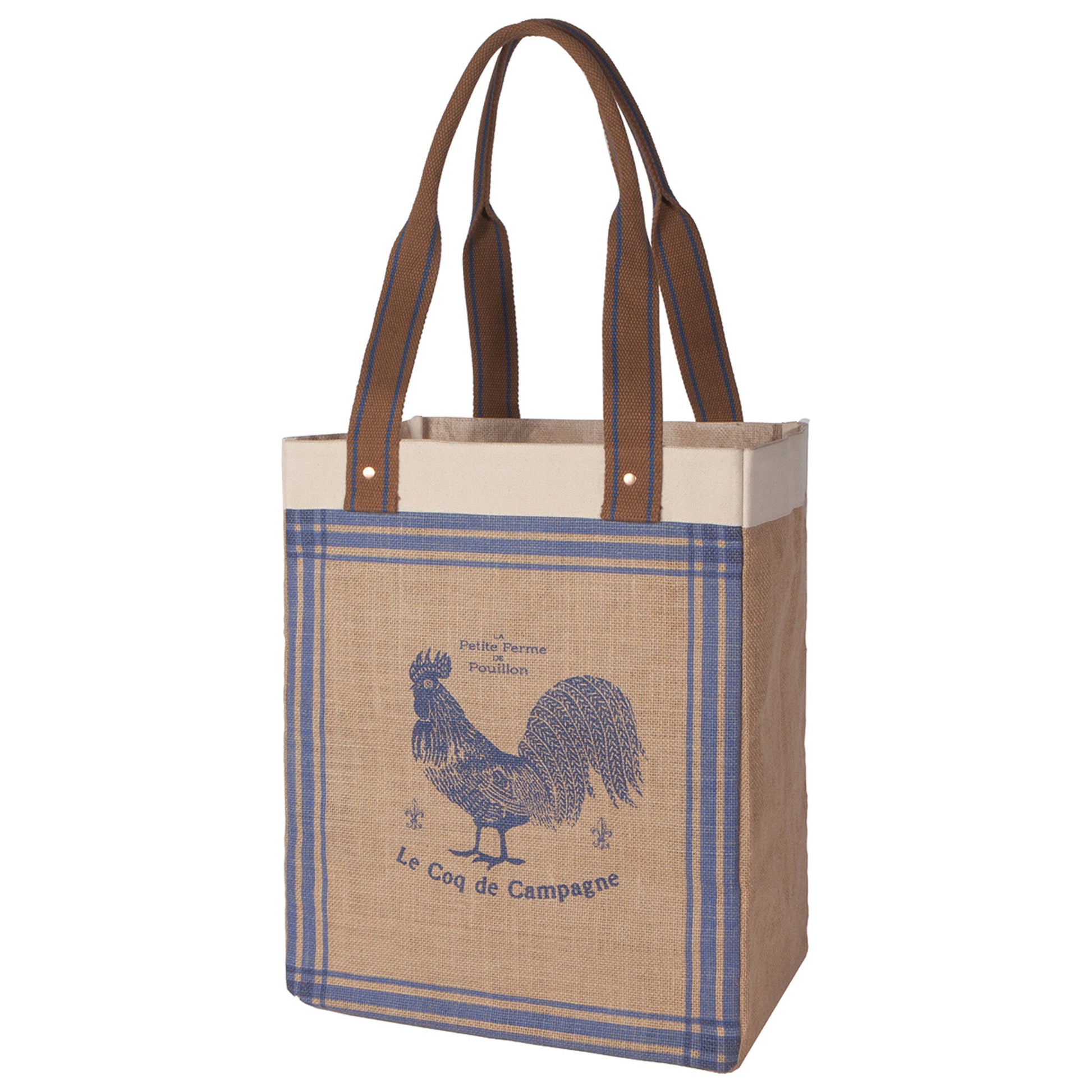 Rooster Francaise Jute Market Tote