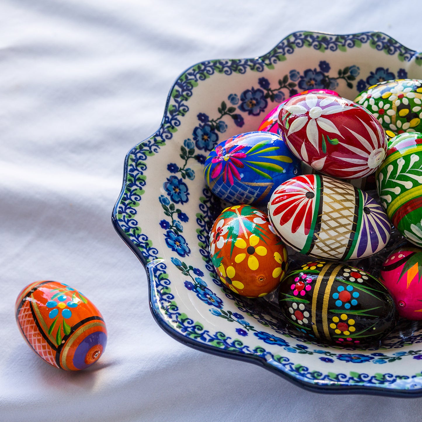 Polish Hand Painted Wooden Eggs