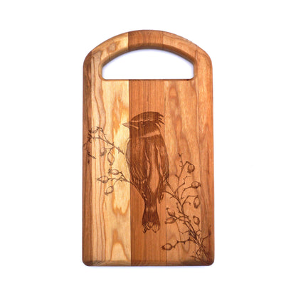 Laura Zindel Cherry Serving Board with Oval Handle-More Designs Available