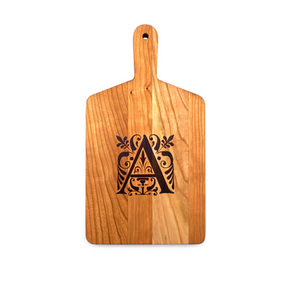 Monogrammed Cherry Cheese Board