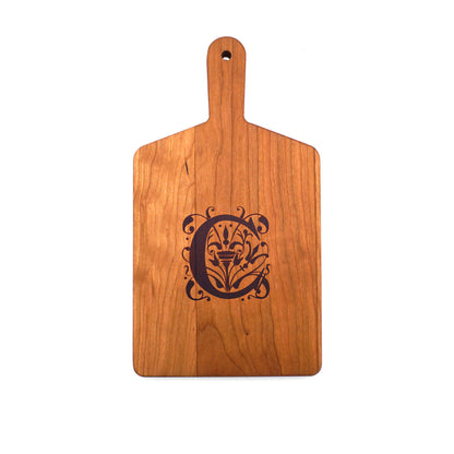 Monogrammed Cherry Cheese Board