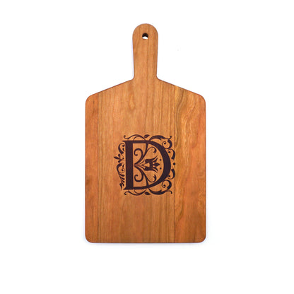 Monogrammed Cherry Cheese Board