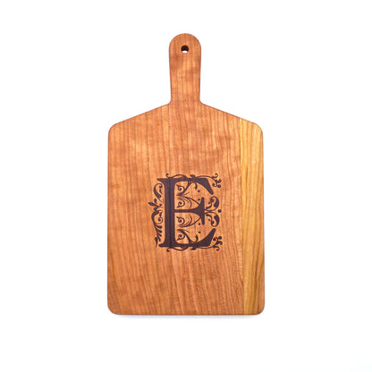 Monogrammed Cherry Cheese Board