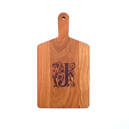 Monogrammed Cherry Cheese Board