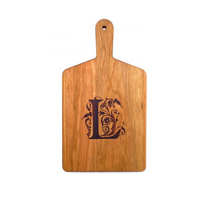 Monogrammed Cherry Cheese Board