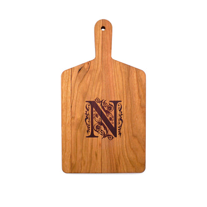 Monogrammed Cherry Cheese Board