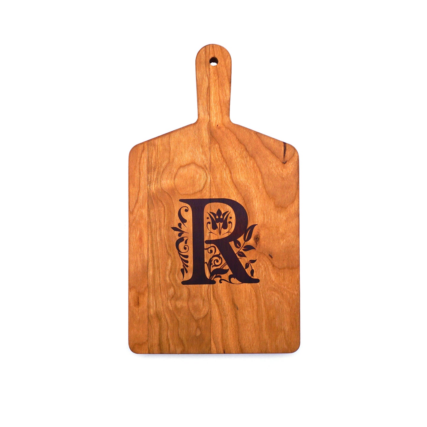 Monogrammed Cherry Cheese Board