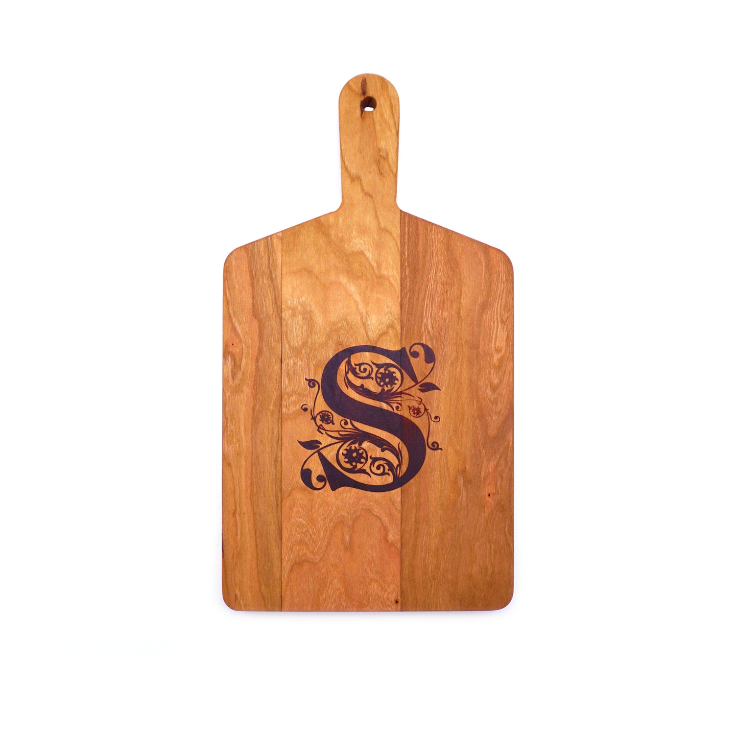 Monogrammed Cherry Cheese Board