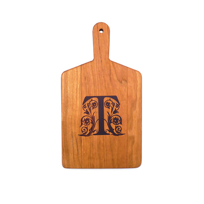 Monogrammed Cherry Cheese Board