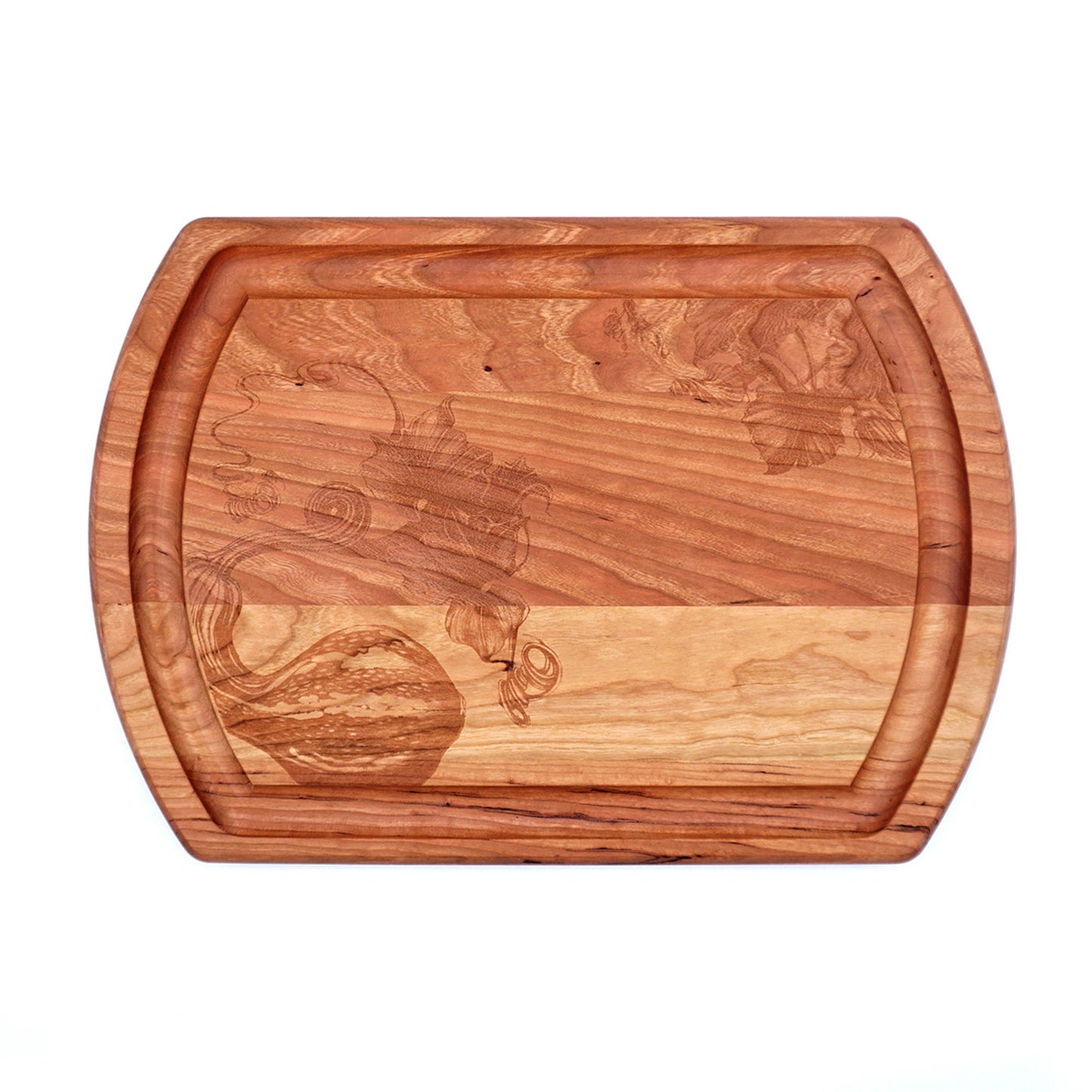 Laura Zindel Cherry Reversible Carving Board - More designs available