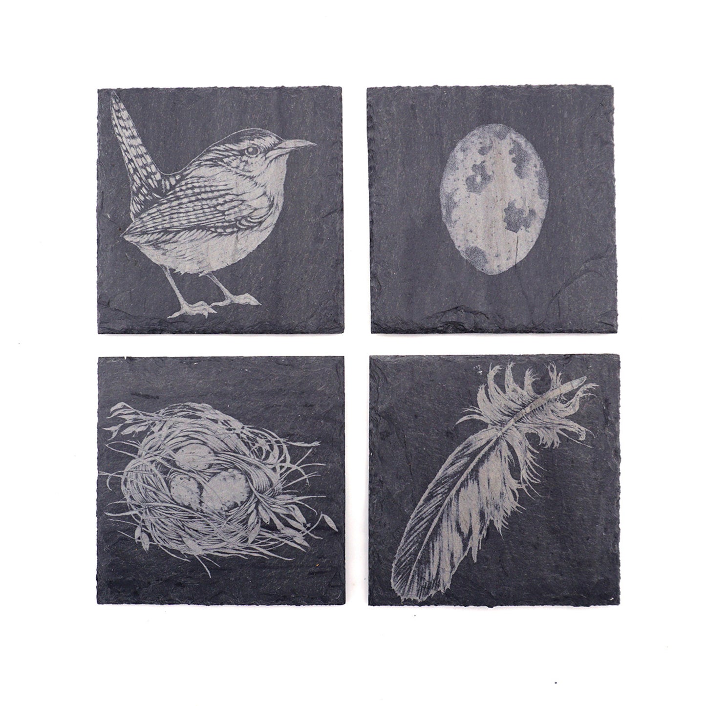 Laura Zindel Slate Coasters - More designs available