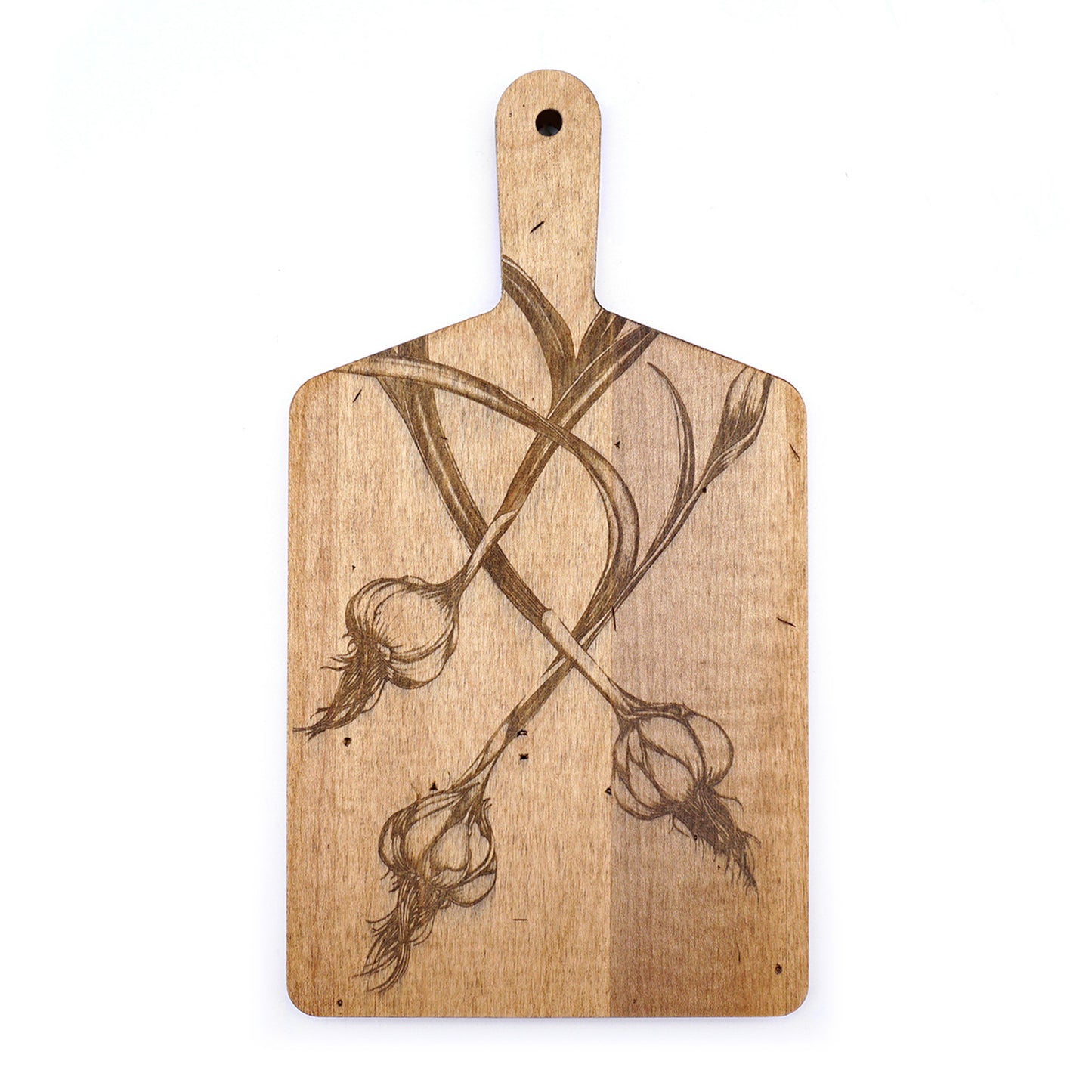 Laura Zindel Artisan Maple Rectangle Handled Serving Board - More designs available